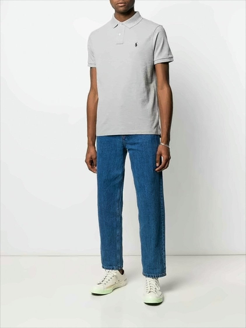 Polo Ralph Lauren Short-Sleeve Polo Shirt With Ribbed Collar And Embroidered Logo