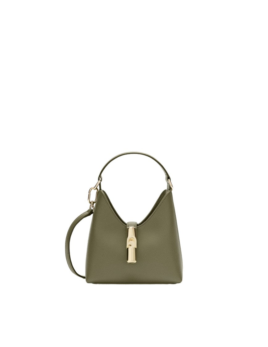 Furla Iride Mini Leather Bag, Avocado Green
