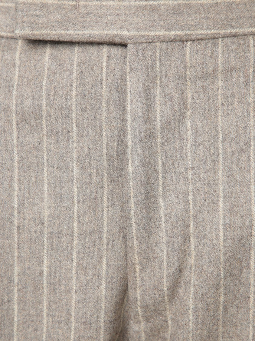 Pt Torino Tailored Trousers With Subtle Pinstripe Detail