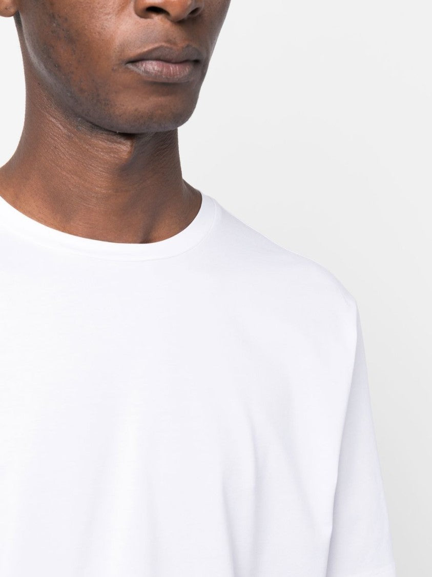 Herno White Stretch-Cotton Logo T-Shirt