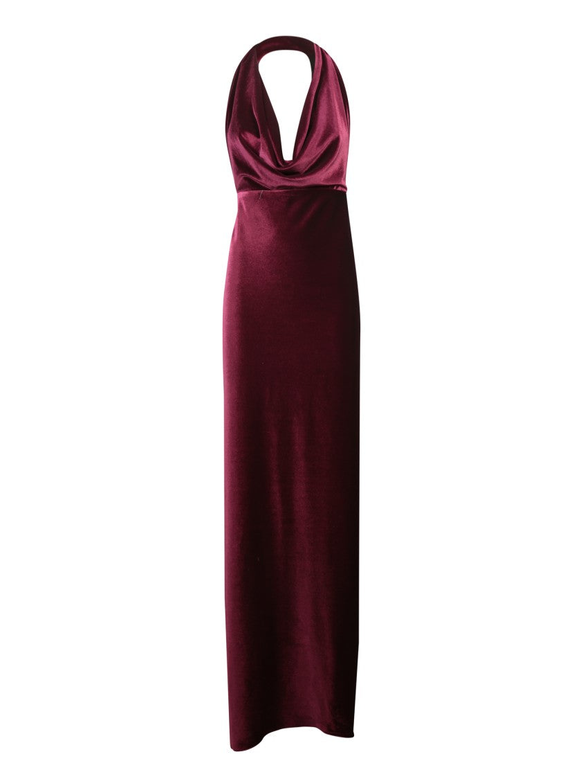Blanca Vita Bordeaux Wrap Dress