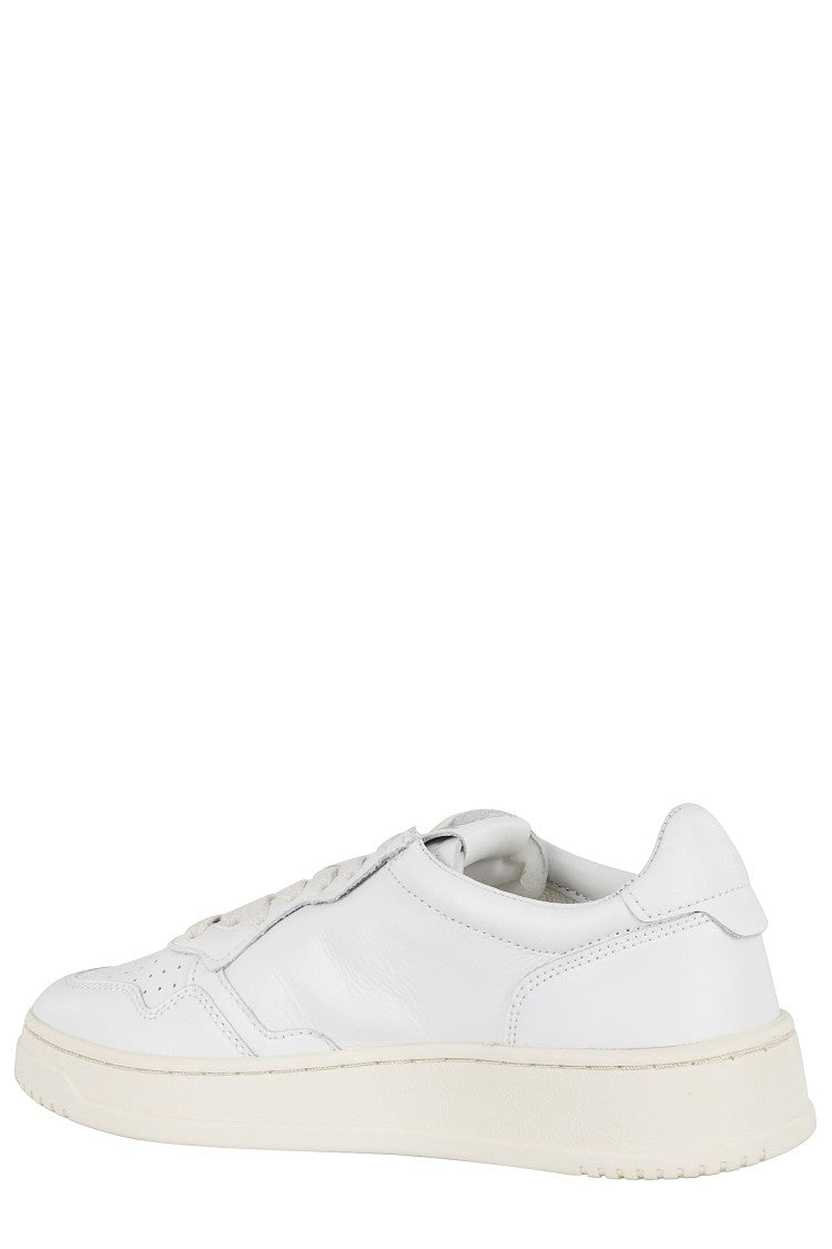 Autry White Medalist Low Leather Sneakers