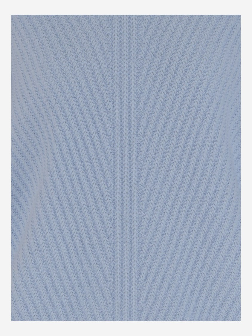 Allude Ribbed Cashmere Pullover