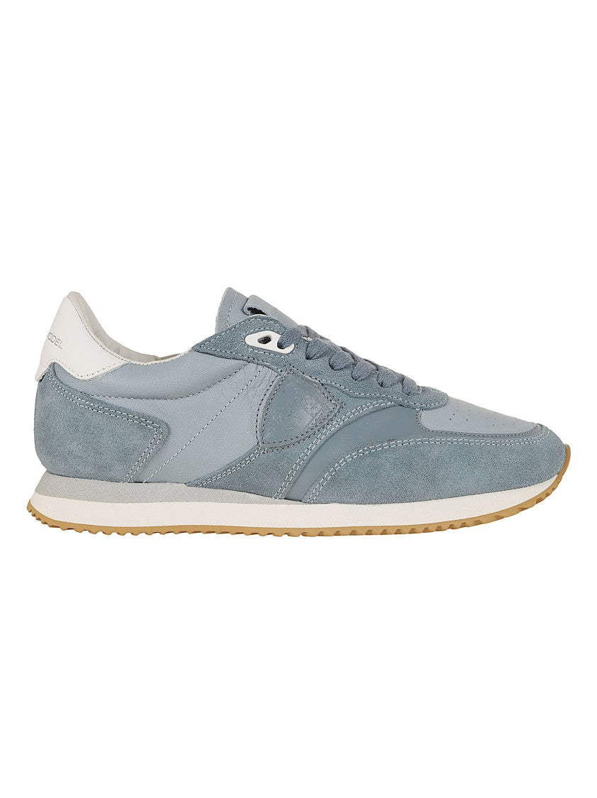 Philippe Model Paneled Running-Style Sneakers With Suede And Fabric Finish