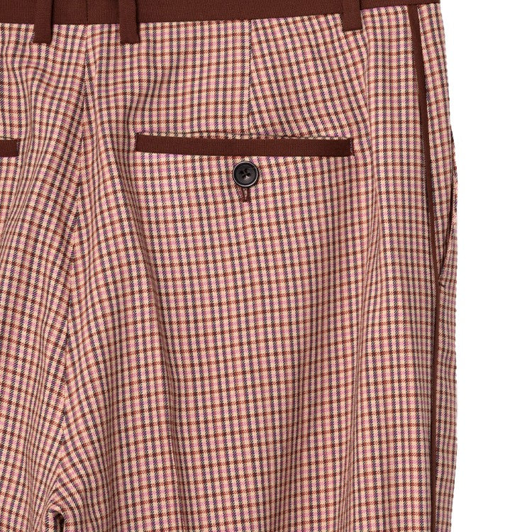 Paul Smith Regular Fit Check Pattern Pants With Contrasting Waistband