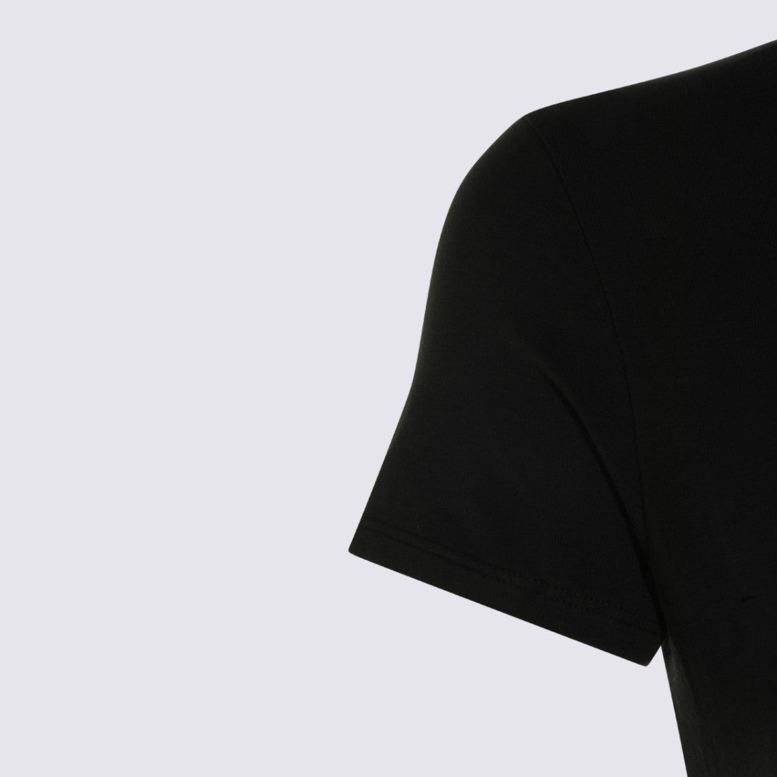 Alexander Wang Fitted Mini Dress With Subtle Logo And Short Sleeves
