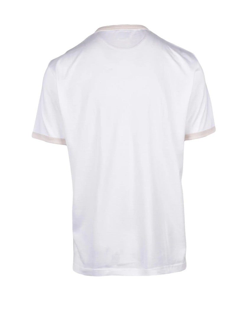 Eleventy White Men Cotton T-Shirt