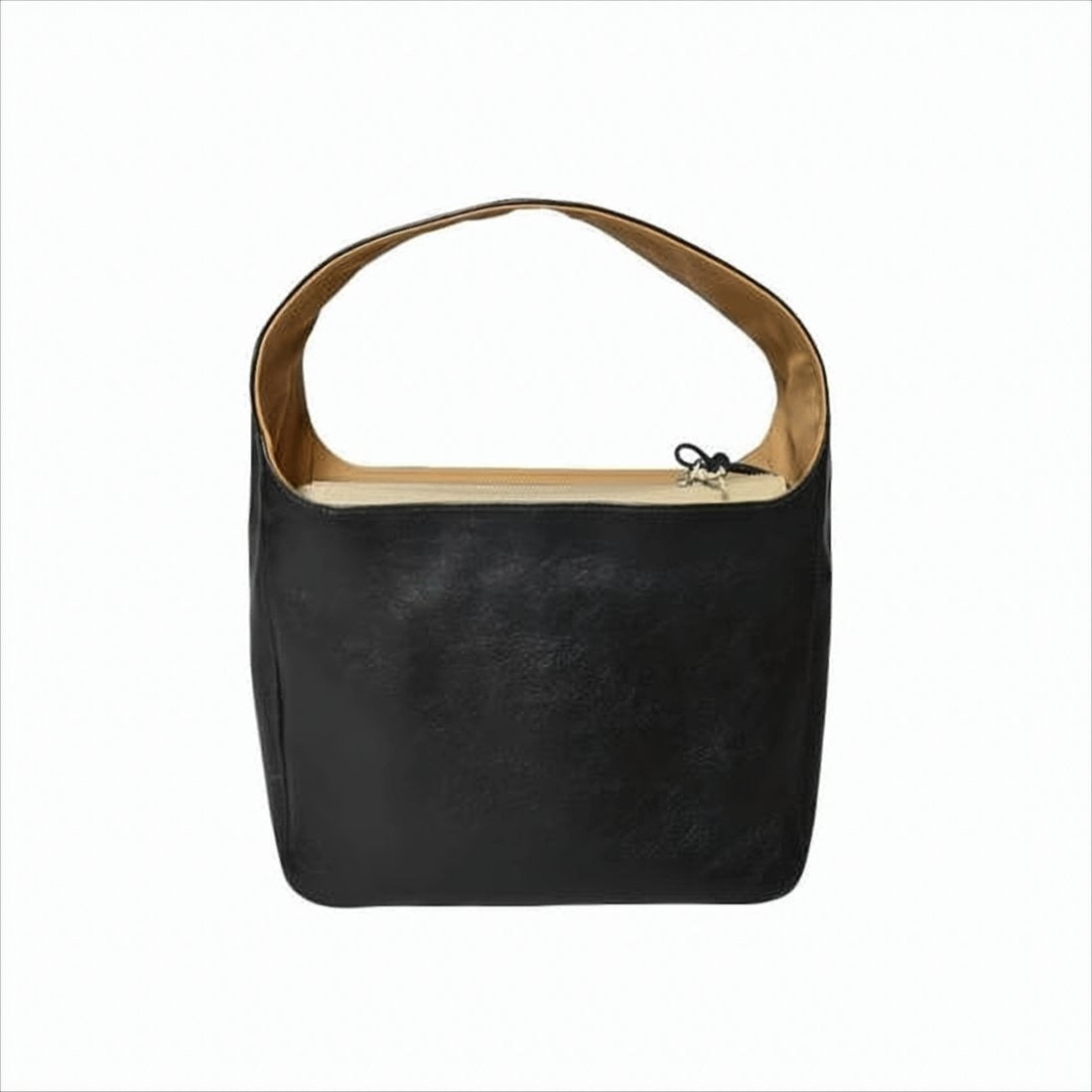 Our Legacy Structured Black Cow Leather Tote Bag