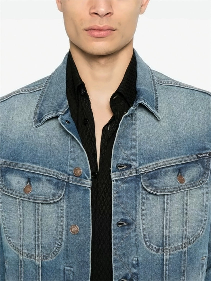 Tom Ford Medium Blue Wash Denim Jacket