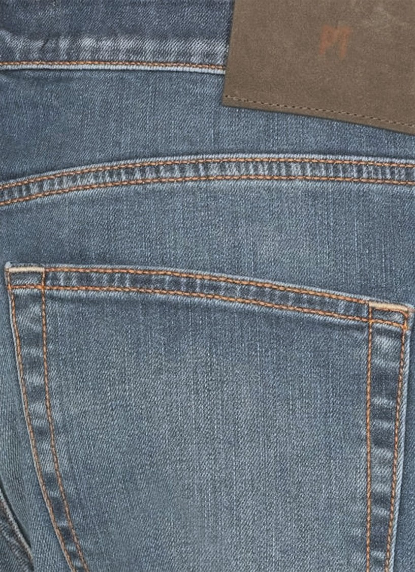 Pt Torino Five-Pocket Denim Pants With Slightly Faded Wash