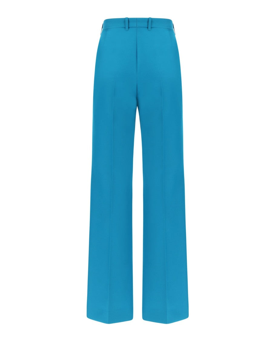 Balenciaga Pleated Flared Trousers With Concealed Closure