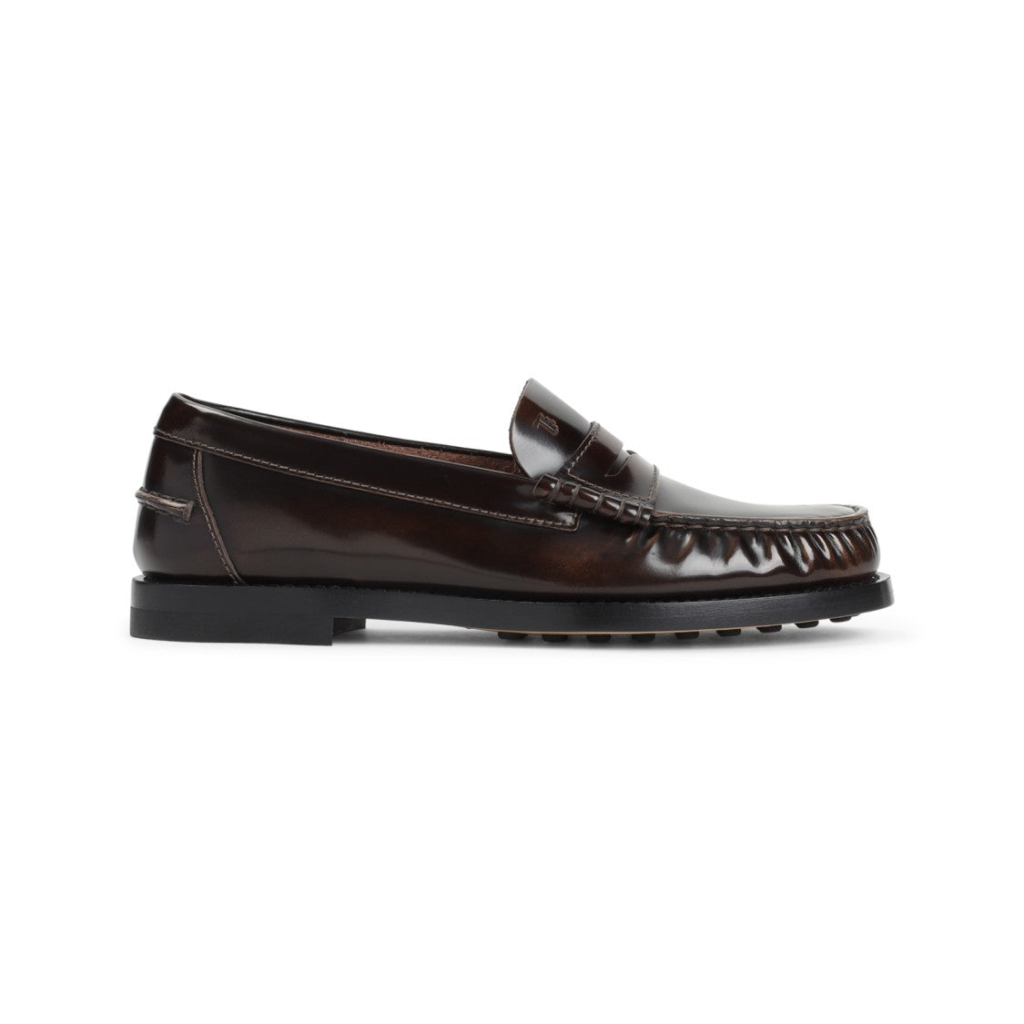 Tod's Brown Calf Leather Loafers