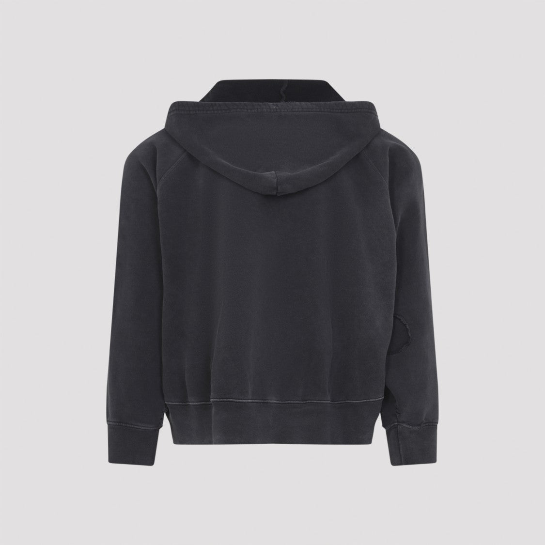 Enfants Riches Déprimés Vintage-Inspired Black Hoodie With Subtle Logo And Pocket
