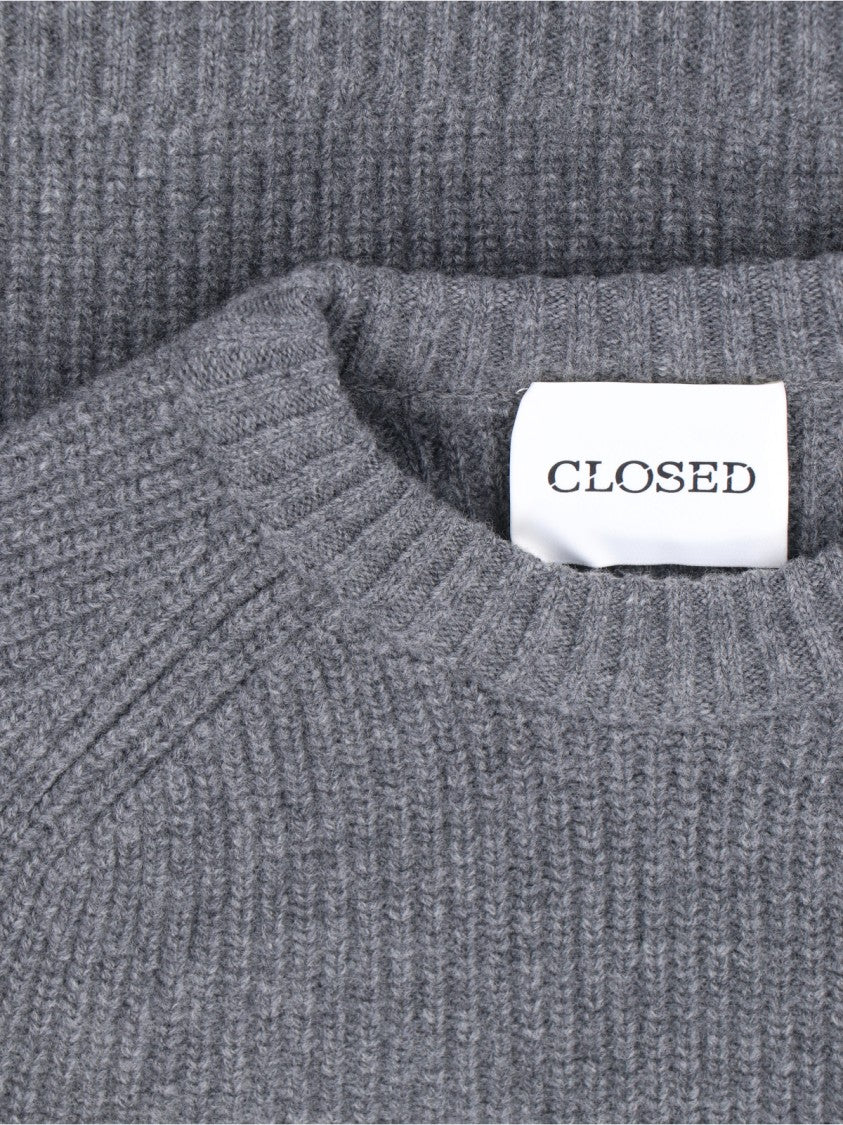 Closed Classic Grey Sweater With Design
