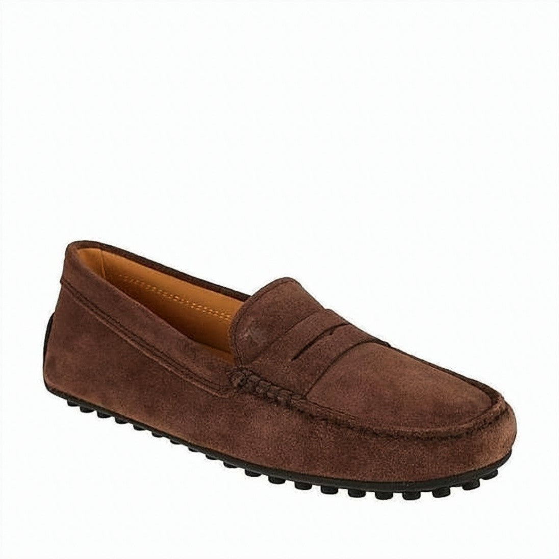 Tod's Moccasin-Toe Suede Loafers With Penny Strap