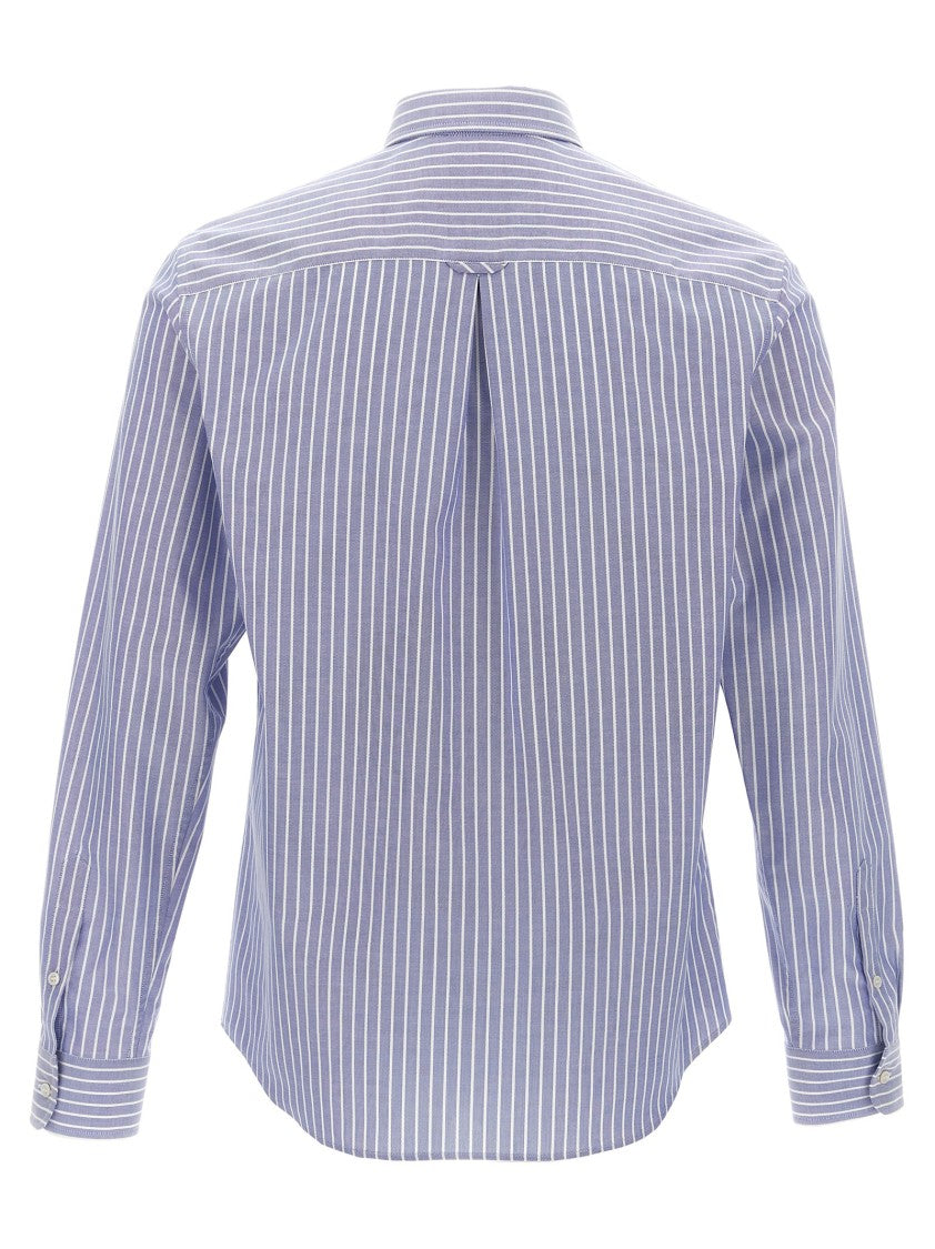 Valentino Garavani Cotton Striped Shirt With Button-Down Collar