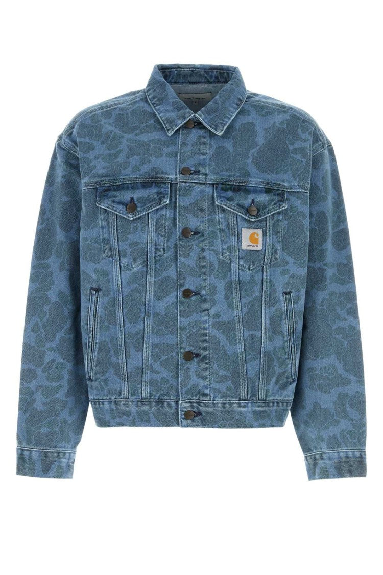 Carhartt Wip Printed Denim Duck Helston Jacket