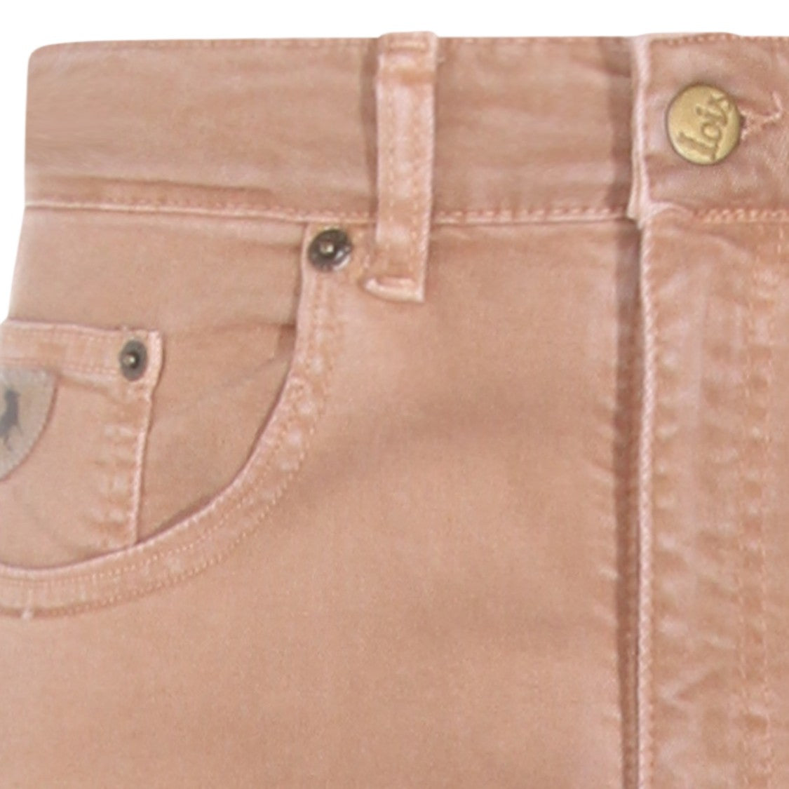 Lois Jeans High-Waisted Straight Leg Jeans With Flared Hem