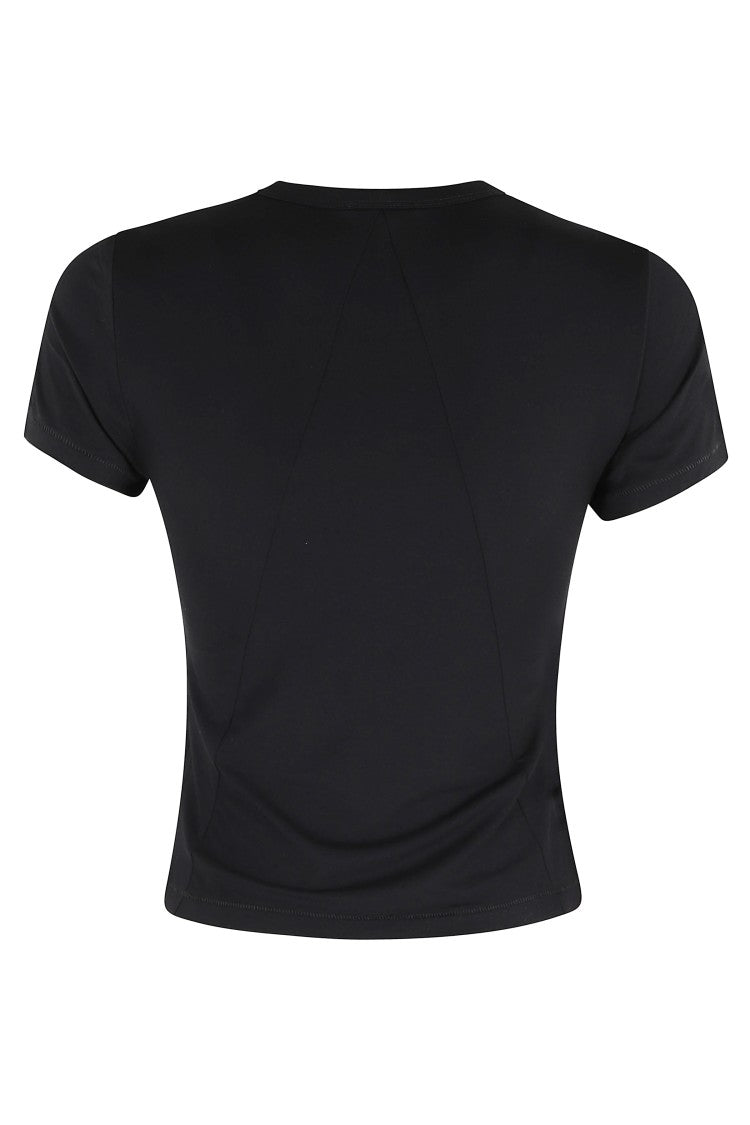 Rag & Bone Black Luca Jersey Ribbed Crewneck Modal Tee