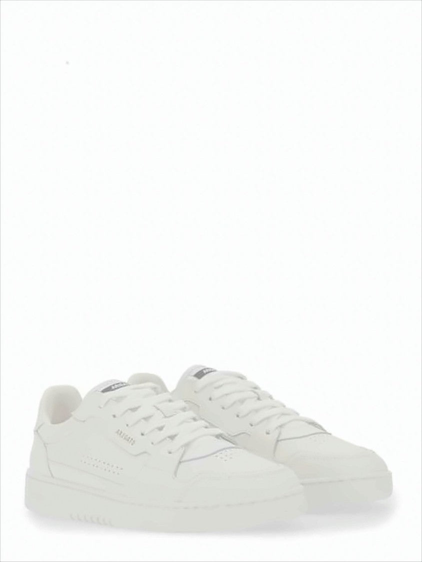 Axel Arigato Minimalist White Leather Low-Top Sneakers With Perforated Detailing