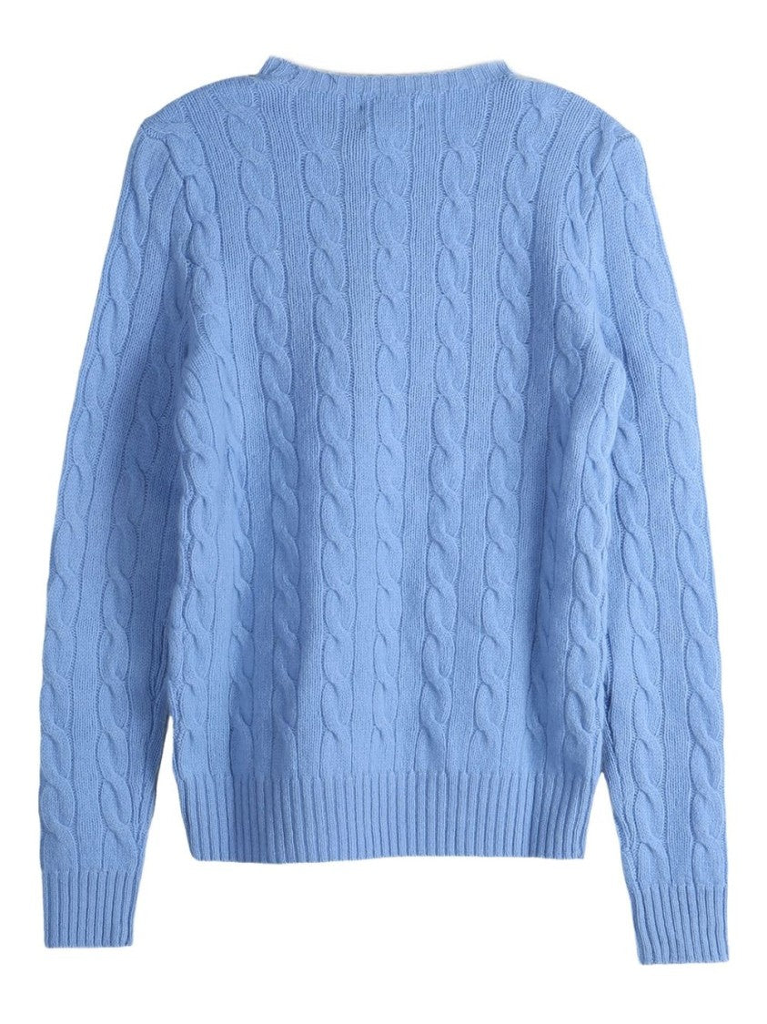 Polo Ralph Lauren Cable Knit Sweater With Classic Crew Neckline