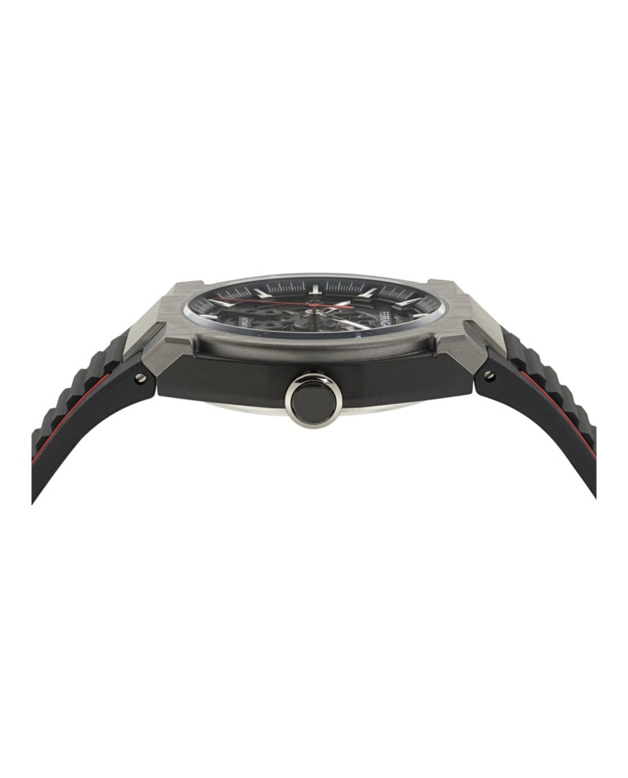 Ferragamo Skeleton Dial Ferragamo Automatic Watch With Gunmetal Case