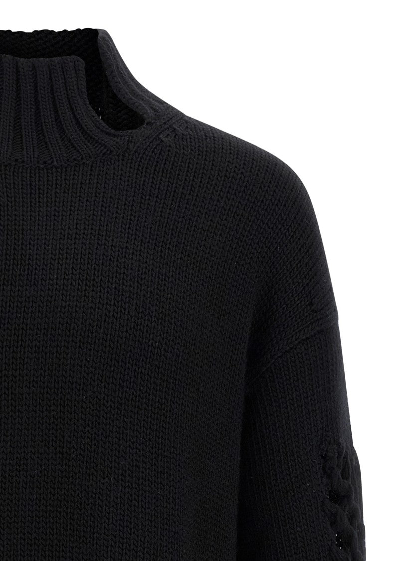 Yohji Yamamoto Macramé Insert Sweater