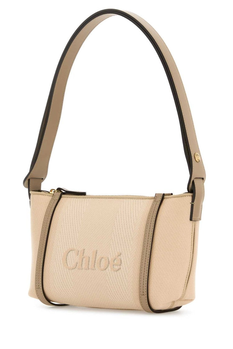 Chloé Sand Canvas Carry Shoulder Bag