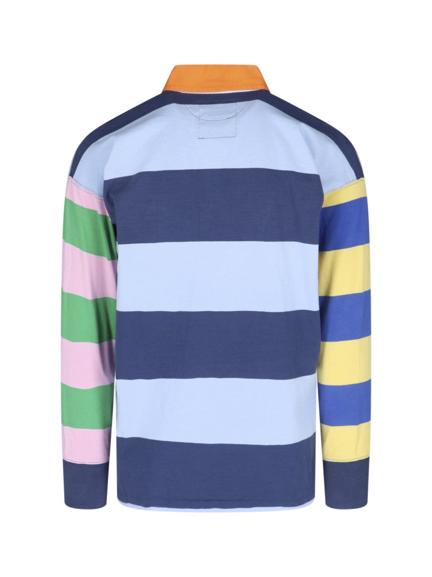 Polo Ralph Lauren "Stripe Rugby" Polo Shirt – Blue