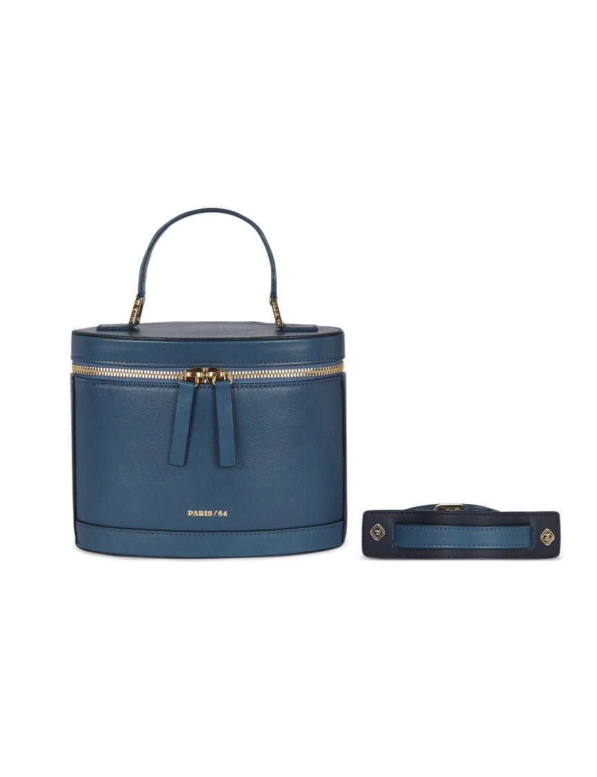 Paris64 Structured Cowhide Leather Shoulder Bag