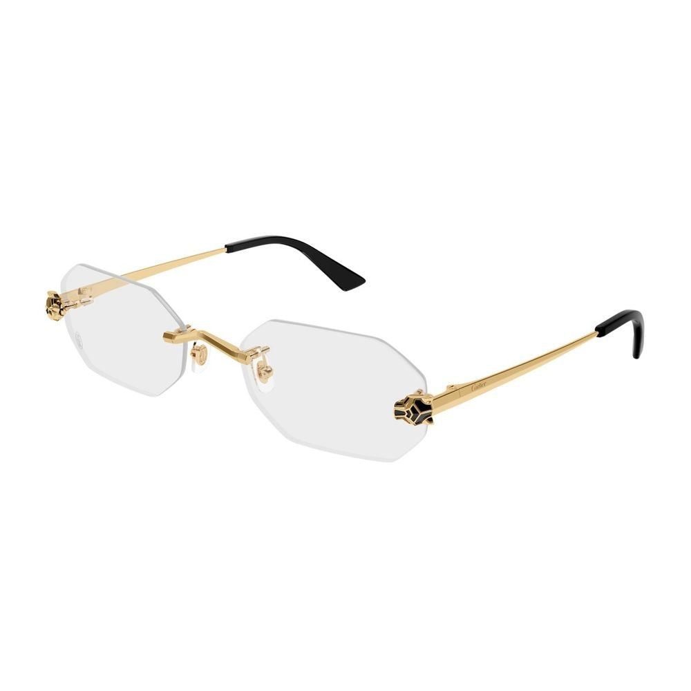 Cartier Ct0599o Panthère De Rimless Gold-Toned Panthère Eyeglasses