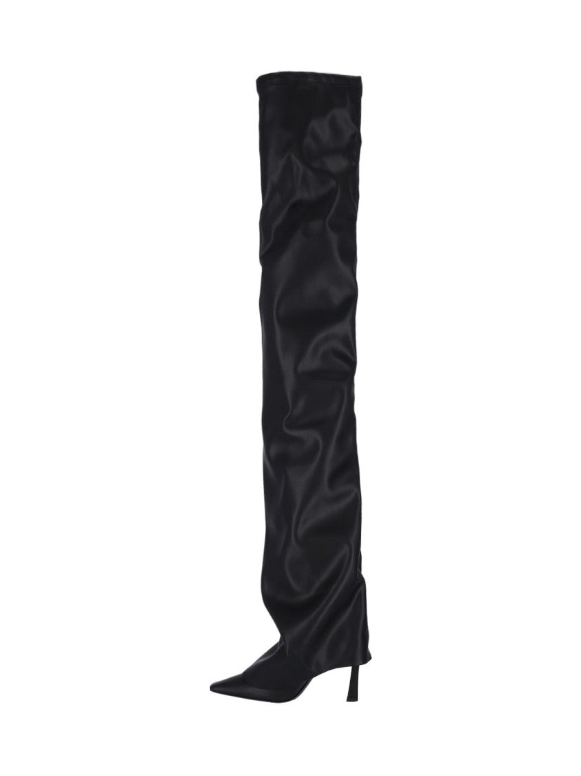 The Attico "Robin Otk" Tall Boots – Black