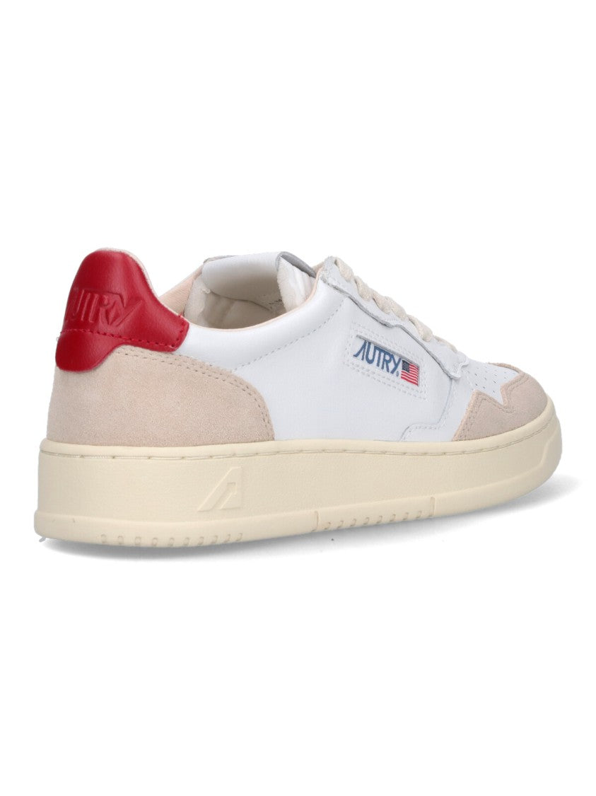 Autry White Medialist Perforated Leather Sneakers