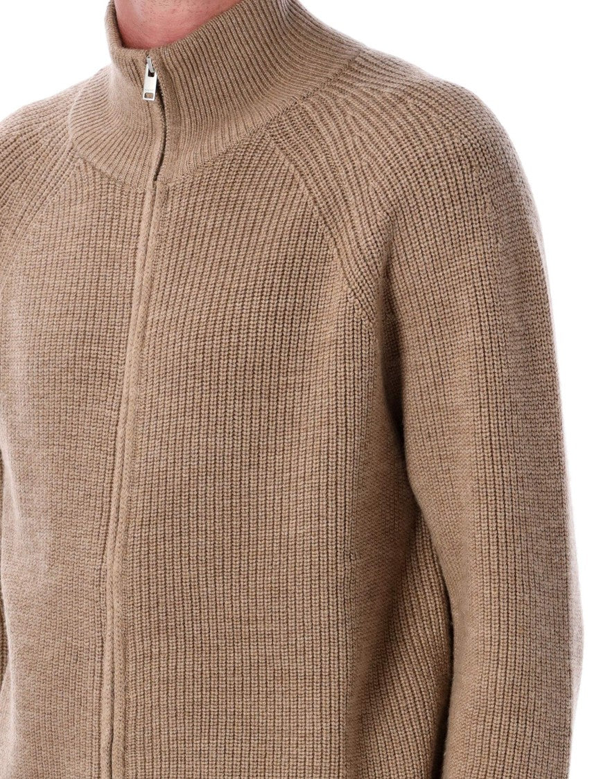 Isabel Marant Benet Ribbed High Collar Knit Sweater