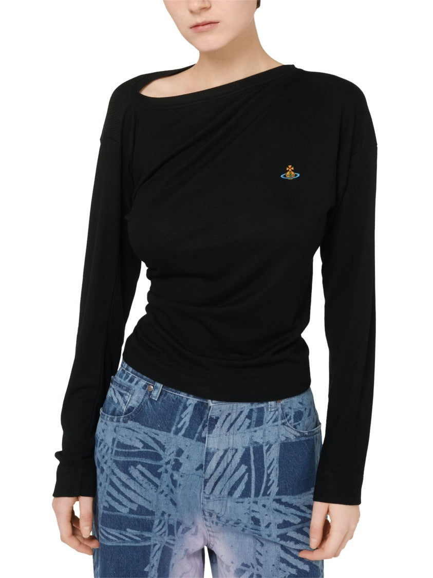 Vivienne Westwood Hebo Asymmetrical Long-Sleeve Top
