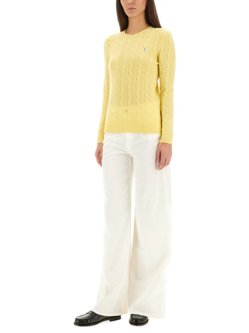 Polo Ralph Lauren Cable-Knit Sweater With Classic Round Neckline