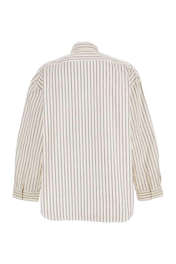 Acne Studios Layered Double-Sleeve Shirt With Seasonal Stripe Design