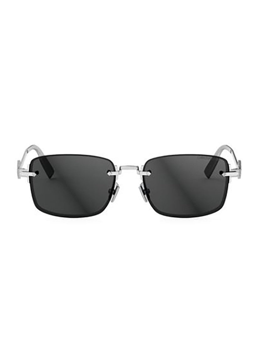 Dior Black Cd Diamond S11u Rimless Sunglasses