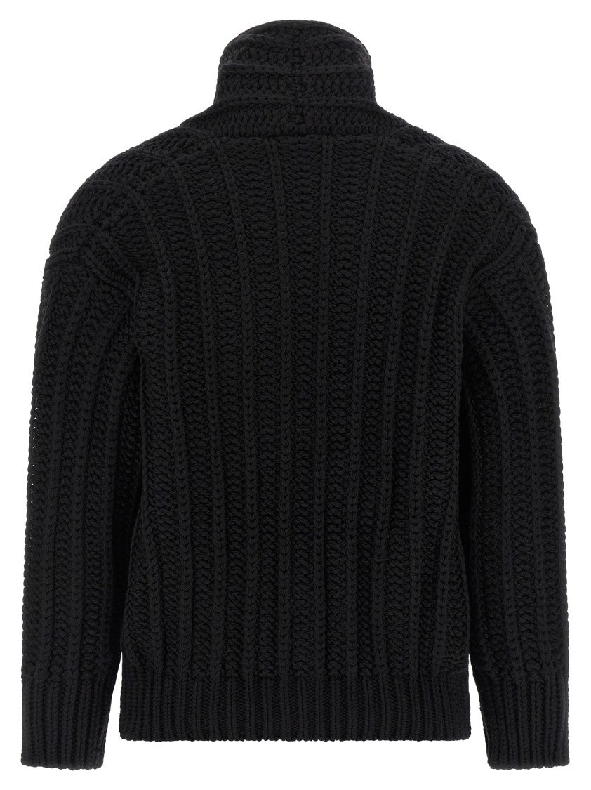 Dolce & Gabbana Coarse Wool Cardigan