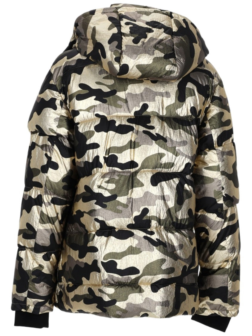 Canadian Classics Puffer Jacket With Camouflage Pattern And High Collar