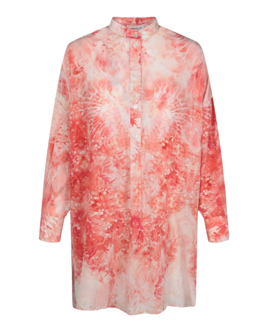 Alexander Mcqueen Silk Printed Tunic