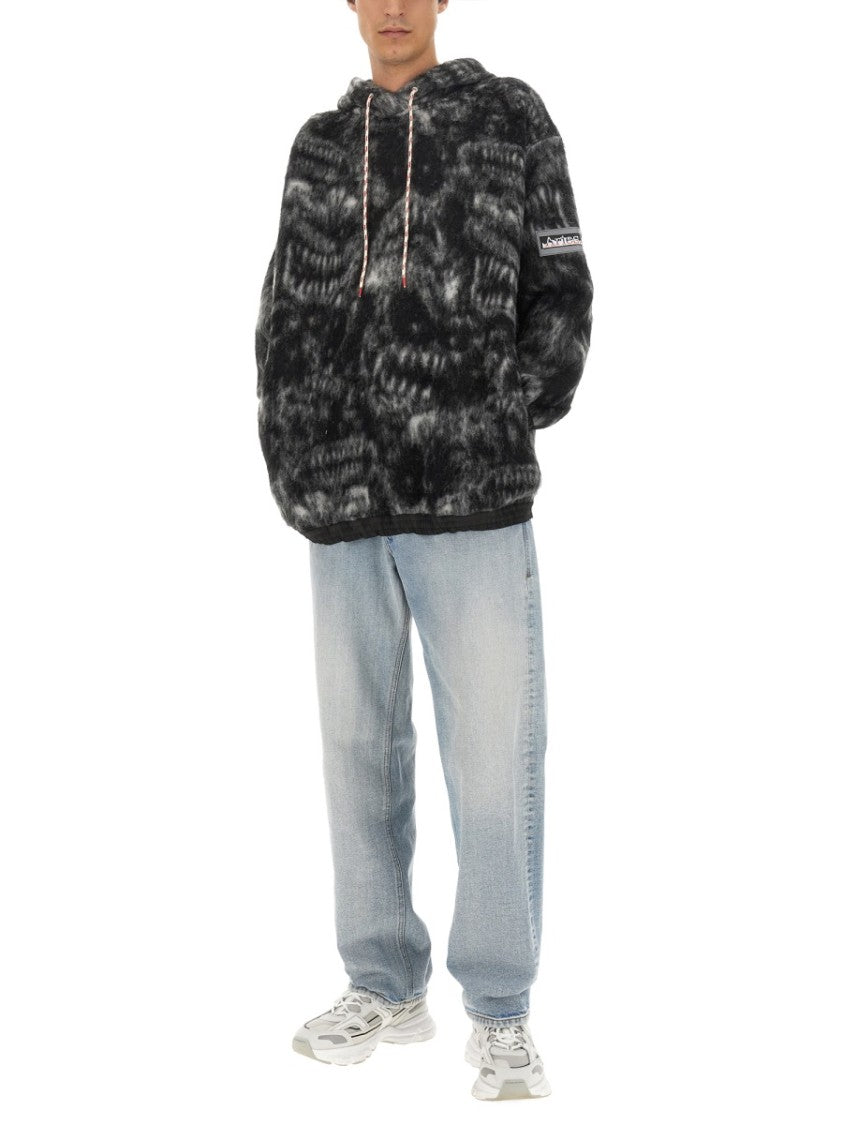 Aries Textured Grey Oversized Sweatshirt