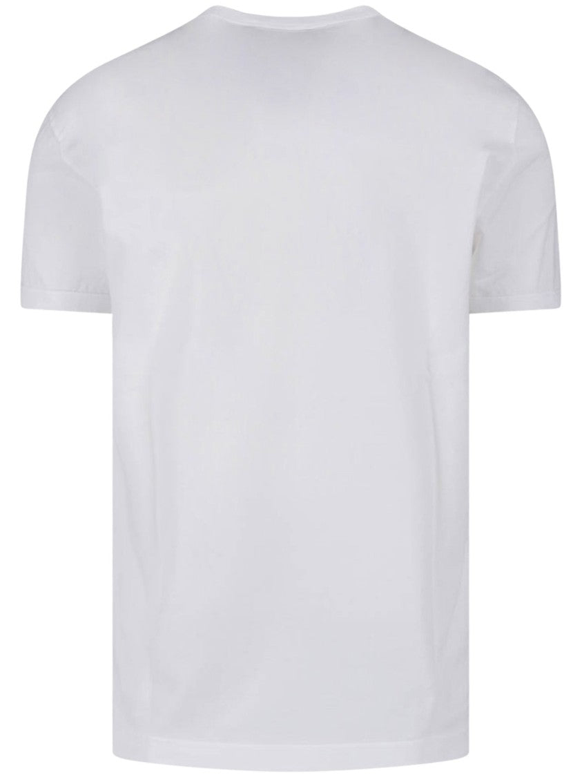 Dolce & Gabbana Short-Sleeve Crew Neck Cotton T-Shirt With Patch Detail