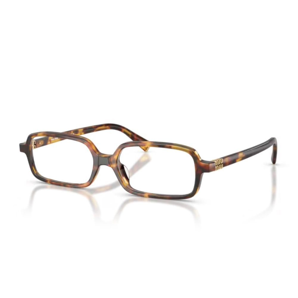 Miu Miu 0Mu 01Yv Miu Regard Honey-Havana Acetate Rectangular Sunglasses