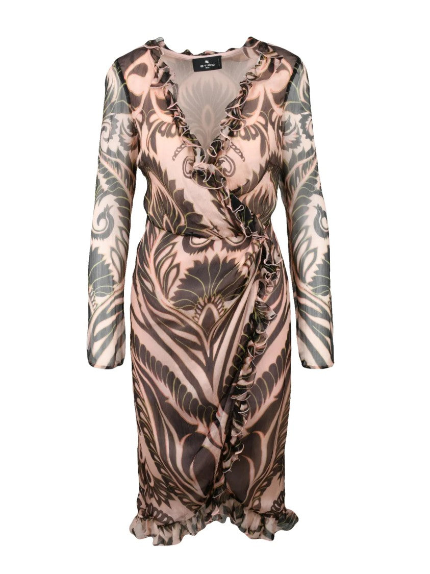 Etro Silk Voile Dress - Multicolor