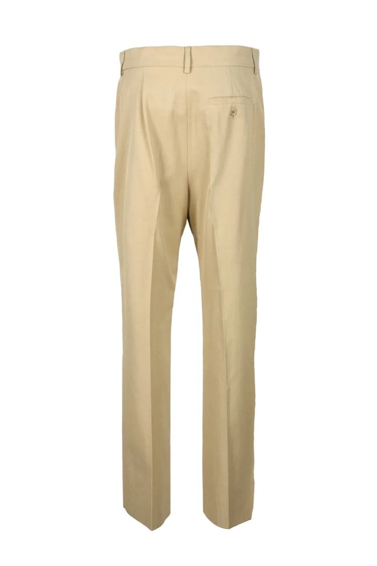 Sportmax Viscose Cotton Trousers - Beige