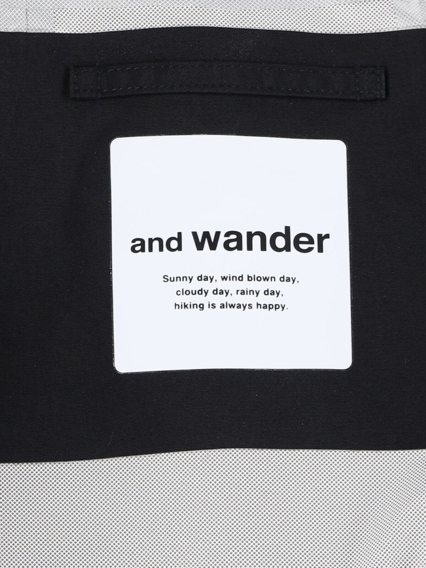 And Wander Grey 2.5 L High-Collar Zip Jacket