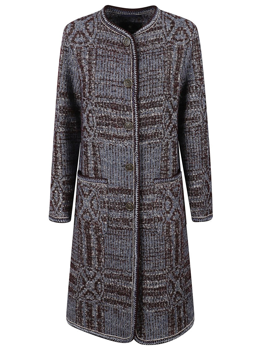 Etro Boucle Jaquard Coat