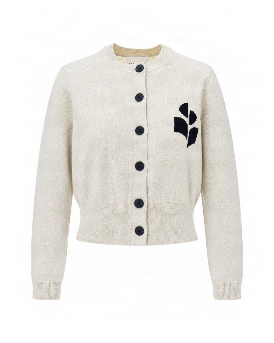 Isabel Marant Étoile Cropped Button-Closure Cardigan With Round Neckline