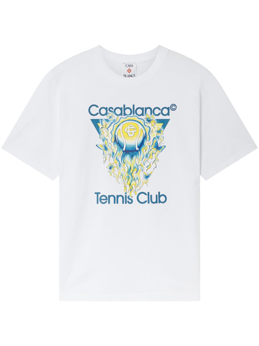 Casablanca Bold Graphic Print Short-Sleeve T-Shirt With Relaxed Fit